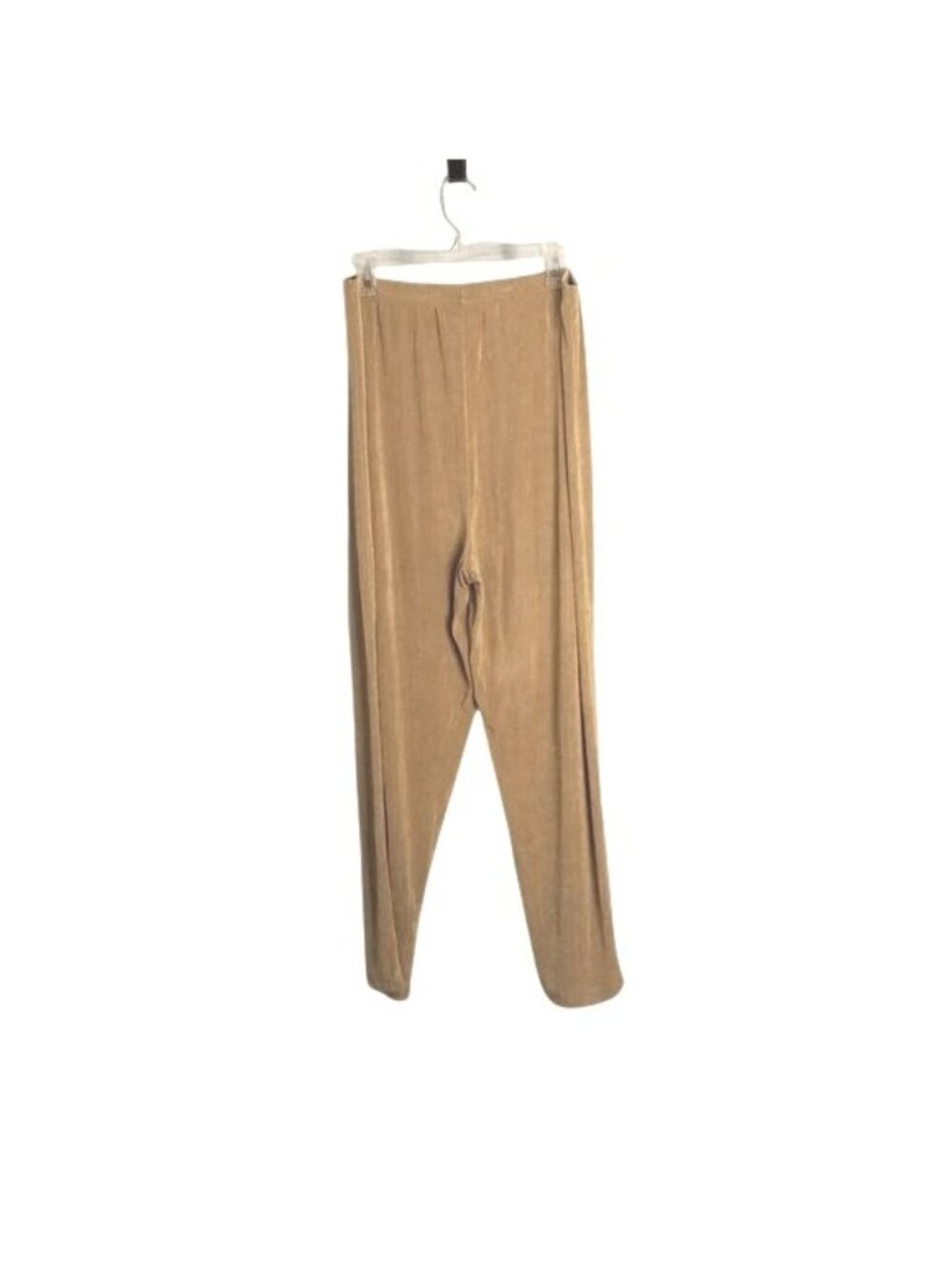 Slinky Brand Womens Beige Wide-Leg Pants 1X petite Stretchy Acetate Spandex - Picture 7 of 9